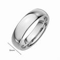 thumbnail image 4 of 6mm Simple Ring Classic Smooth 14K Yellow Gold Wedding Engagement Rings For Women and Men Jewelry, 4 of 7