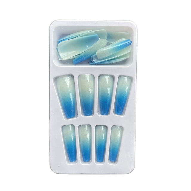 1 Set French Tip Press on Nails Gradient Artificial Artificial Fingernails. Fingernails Detachable Decals Ballerina Gifts Manicure Kit for Girls Type 5
