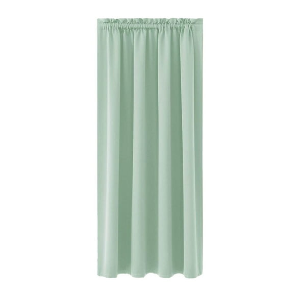 Cortinas opacas con aislamiento térmico y ahorro de energía para dormitorio y cocina, cortinas de seda de color liso escandinavas que bloquean la luz y reducen el sonido.