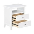 thumbnail image 6 of Comfort Pointe Walker 2-Drawer Wood Nightstand in White - Set of 2, 6 of 11