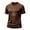Brown #8, variant on Men's Mexico Shirt Crew Neck Fashion 2026 Clothes Short Sleeve Trendy Graffiti Print Vocation Shirts Mexico Dark Gray S