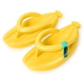 thumbnail image 3 of Spencer Banana Slippers Summer Non-slip Extremely Comfy Clip Toe Slippers Creative Fruit Shoes Unisex Shower Pool Beach Slides Sandals, Yellow, 3 of 9
