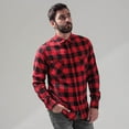 thumbnail image 5 of Build Your Brand Mens Checked Flannel Shirt, 5 of 5