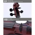 thumbnail image 4 of braveheart ABS Musical Instrument Toy Violin To Boost Childrens Music Cells Providing More Fun And Exploration light colour, 4 of 6