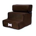 thumbnail image 2 of STARTIST Portable Dog Stairs Ladder Non Slip Small Cat Outdoor Washable 3 Tiers Removable coffee, 2 of 9
