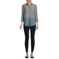 thumbnail image 3 of Time and Tru Women's Long Sleeve Soft Button Shirt, 3 of 5