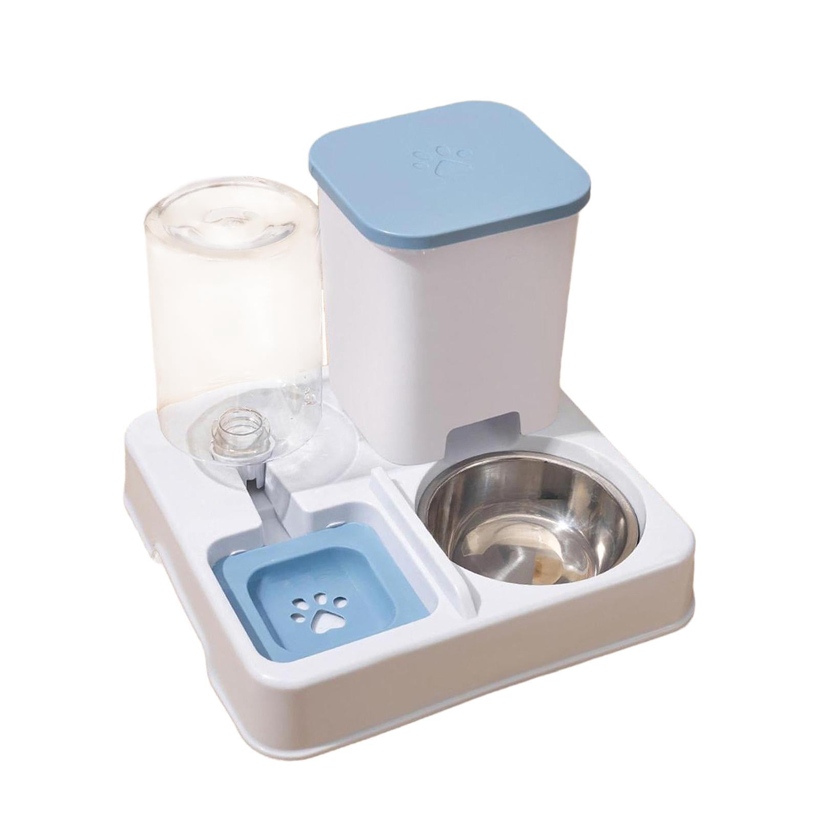 Bothyi Automatic Cat Feeder Food and Water Supply Detachable for s Dogs white