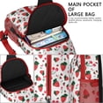 thumbnail image 4 of Crossbody Sling Backpack for Women Men Strawberry and Cherry Fruit White Shoulder Sling Crossbody Casual Chest Bag for Travel Sports Running Hiking, 4 of 6