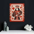 thumbnail image 5 of Nawypu Pink Aesthetic Canvas Wall Art Lucky You Art Print Queen of Hearts Poster Playing Card Artwork Thin Red Line Picture Ace of Hearts Print Aesthetic Preppy Painting Card Poster Decor  No Frame, 5 of 5