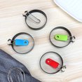 thumbnail image 7 of Blueek 4Pcs Nonstick Egg Ring Stainless Steel Egg Cooking Ring with Anti-scald Handle Pancake Mold for Breakfast Sandwich Egg Muffins, 7 of 7