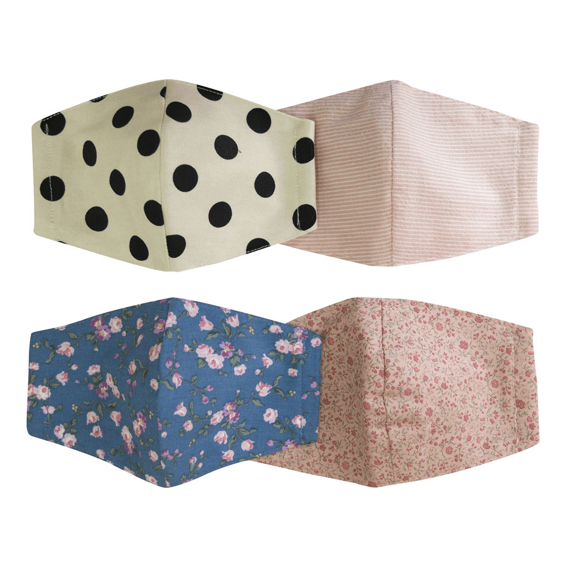 [Plepop] Kids Fashion Cotton Face Mask / Children's Washable Facial Cover 4ea SET