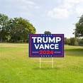 thumbnail image 2 of 2024 Yard Sign with H Stakes Double Sided 18x12 Inch Voted Sign Activation Signs Outdoor Yard Decoration, 2 of 5