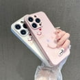 thumbnail image 3 of Cute Smile Face Love Heart Tempering Glass Phone Case Compatible with iPhone Case (Pink,iPhone 11 Pro Max), 3 of 6