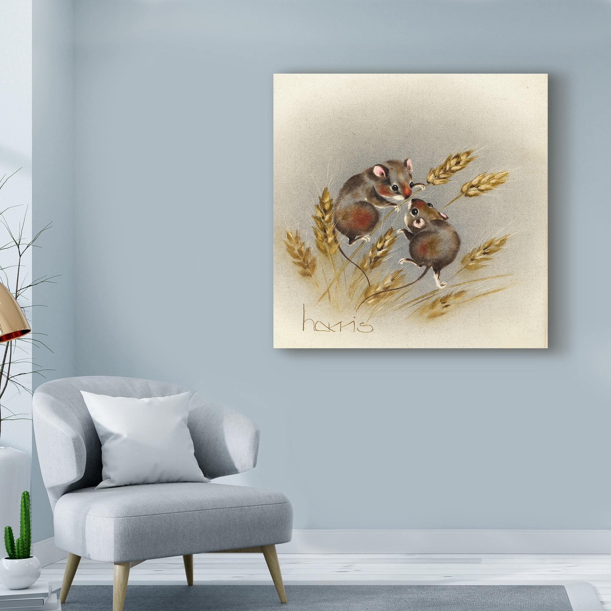 Trademark Fine Art 'Kissin Cousins' Canvas Art by Peggy Harris
