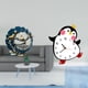 thumbnail image 2 of figurita de chuchería,Estatuilla artesanal escultura estatua de amor,Reloj de pared,Reloj de pared silencioso y decorativo que no hace tictac,Reloj de pared silencioso de pingüino pequeño, 2 of 8