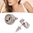 thumbnail image 4 of Essential Oil Stud Earrings, Mini Fashion Round Lightweight Essential Oil Diffuser Earrings  For Home Type 1,Type 2, 4 of 8