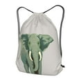 thumbnail image 3 of XMXT Waterproof Gym Bag, Cartoon Walking Elephant Drawstring Backpack for Men, s, 3 of 8