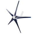 thumbnail image 2 of Small Windmill Generator, Beautiful Exterior Low Vibration Precise 5 Blade Wind Turbines Kit, Practical Nylon Fiber For Terraces Cabins White,Black,Blue, 2 of 8
