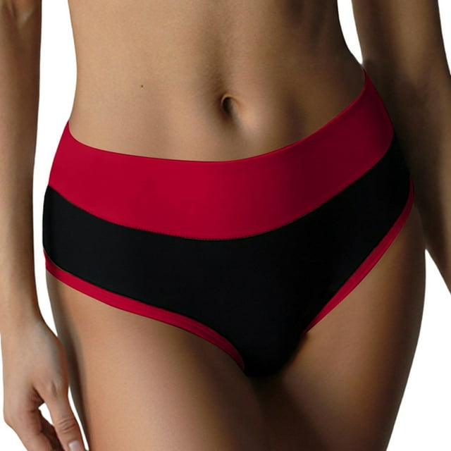 Culotte String Taille Haute Confortable pour Usage Quotidien Respirante Sans Couture Extensible Douce pour Femmes