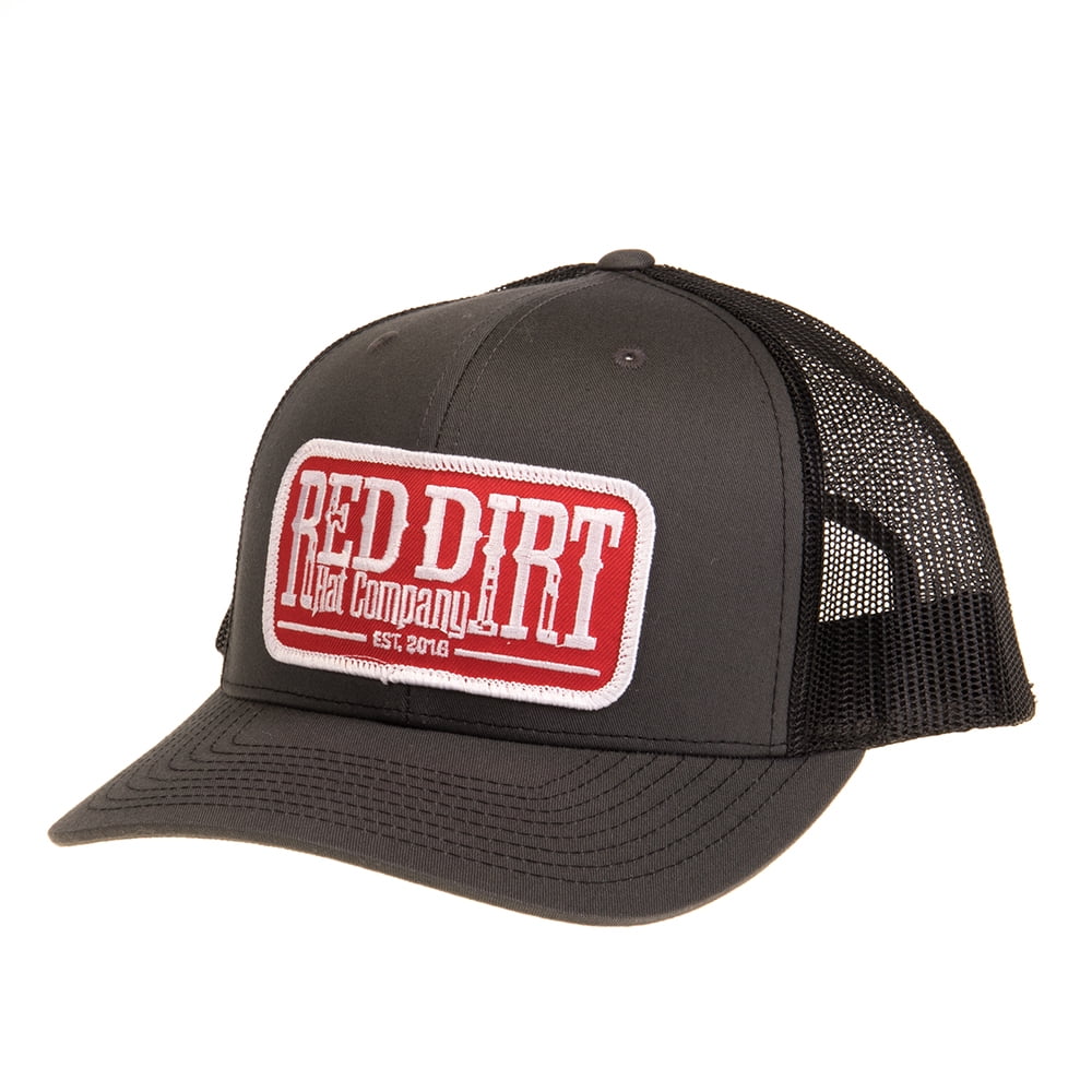 Red Dirt Hat Company Mens Red Dirt Hat Co Grey and Black Cap O/S Grey