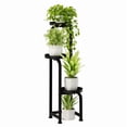 thumbnail image 7 of Bamworld 3 Tier Tall Metal Plant Stand Indoor Outdoor Heavy Duty Corner Shelf for Multiple Plants, Perfect for Patio, Garden, Balcony, Living Room & Bedroom Flower Pot Display, 7 of 7