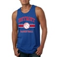 thumbnail image 1 of Wild Bobby City of Detroit DET Basketball Fantasy Fan Sports Mens Tank Top, Royal, X-Large, 1 of 5