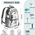 thumbnail image 5 of Scribble Dogs Backpack for School,Cute School Bag,Schoolbag with Adjustable Shoulder Straps & Padded Back,16.9 Inch, 5 of 5
