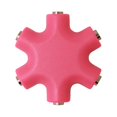 thumbnail image 4 of 2PCS Mix Colors 3.5mm Snowflake Shape 5 Way Stereo Audio Splitter Jack Earphone Headphone Adapter, 4 of 5