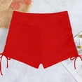 thumbnail image 5 of HCNTES Women's High Waisted Swim Board Shorts UPF50+ Quick Dry Swim Short Bikini Bottoms (Red,M), 5 of 6