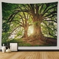 thumbnail image 1 of Tapiz de paisaje de árbol y bosque para colgar en la pared, decoración Hippie Boho, tapiz de tela grande, manta de tela estética para dormitorio, 1 of 4