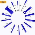 thumbnail image 3 of 238 Pieces Trim Removal Tools, Car Push Pin Bumper Clamp Set Car Panel Radio Removal Car Clamp Fastener Terminal, 3 of 5