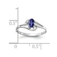 thumbnail image 2 of Primal Gold 14 Karat White Gold 5x3mm Oval Tanzanite and Diamond Ring, 2 of 3
