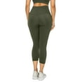 thumbnail image 3 of Women's Buttery Soft Capri Activewear Leggings, Army Green, S, 3 of 5