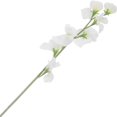 thumbnail image 1 of Pea Flower Fake Realistic Fake Flowers White 13.5*50.5cm Rustic Farmhouse Style Home Decoration 1Pcs, 1 of 4