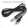 thumbnail image 2 of Cord  Connector 187cm/6ft Straight Interface Hook Line Cable Wire Artist Body Art Paint Machine, 2 of 9