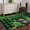 Green Gold DarkGreen, variant on Area Rug for Living Room, St. Patrick's Day Non-Slip Indoor Large Carpet for Bedroom/Dining Room, Spring Lucky Shamrocks Green Gnomes Plaid Washable Low-Profile Floor Mat Runner Rugs - 2.7 x 5 Ft