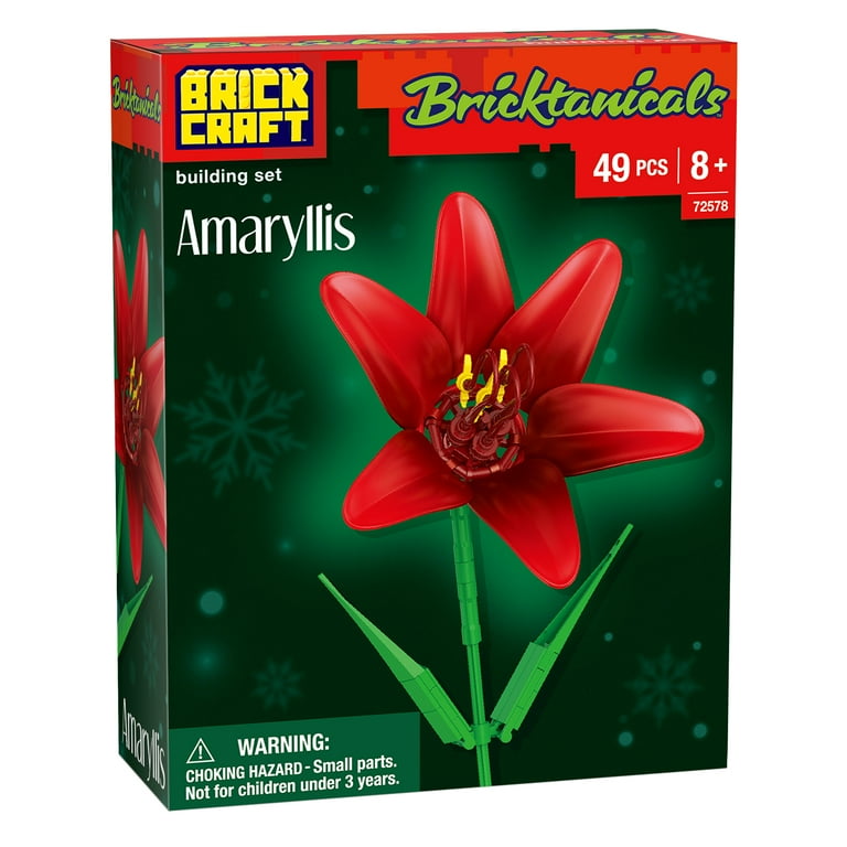 Brickcraft Bricktanicals Amaryllis Building Kit - 49 Piece