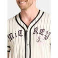 thumbnail image 4 of Mickey Mouse Men's and Big Men's Baseball Jersey, Sizes XS-3XL, 4 of 5