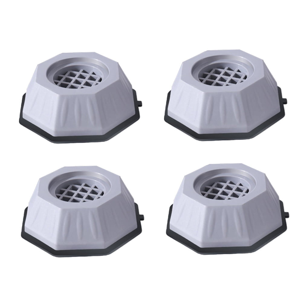 GOOHOCHY 4-Pack Heightening Pads for Washing Machine Feet, Anti- Furniture Pads, Gray Mat Accessories
