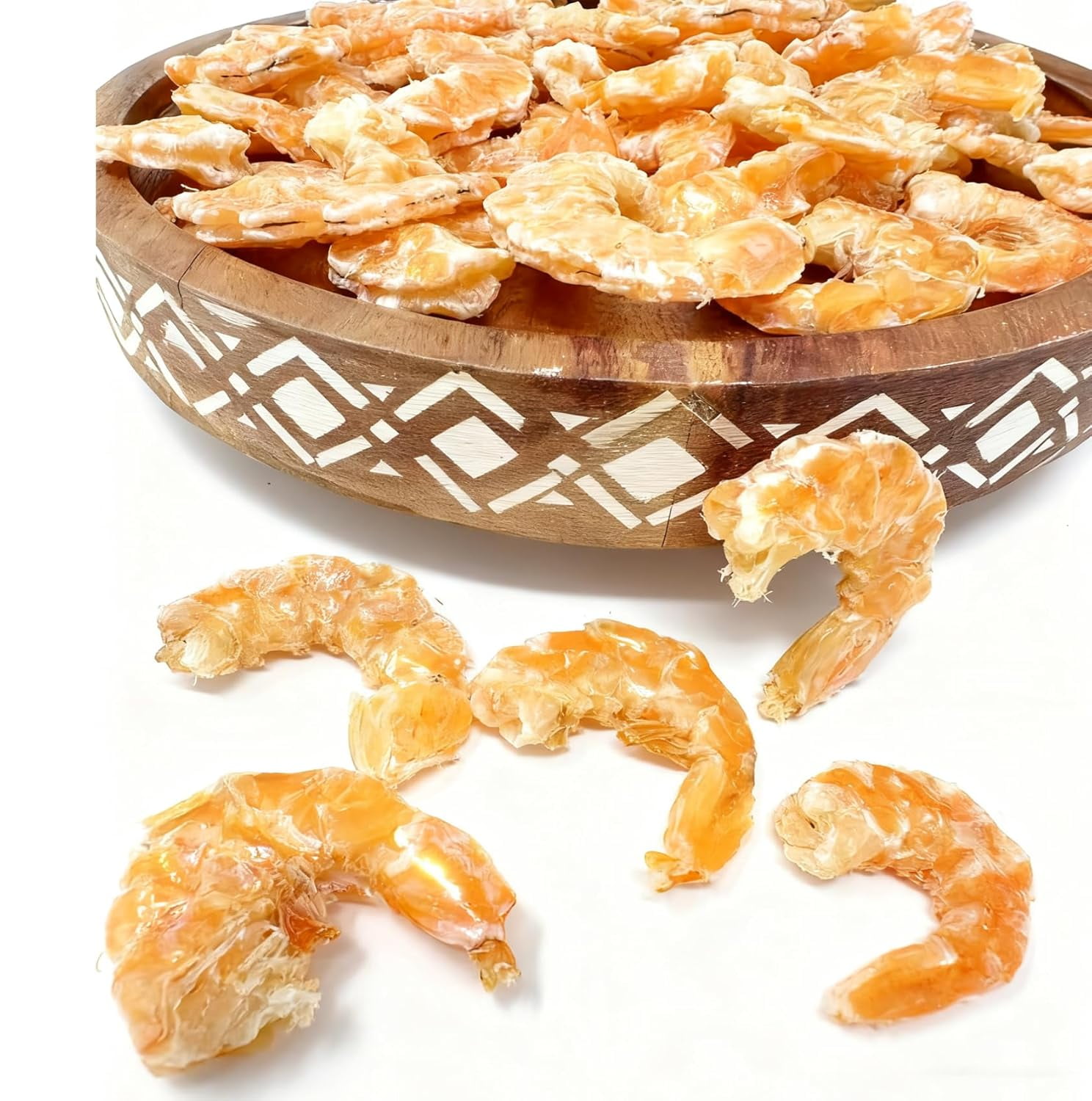 3LB Dried Shrimp Florida Sun Died Shrimp, USA Dried Seafood Fresh-Caught Dehydrated for Snacks, Seafood Salad, Pad Thai or Soup  Large 3X 1LB /Bags