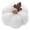 White, variant on BNNG Small Rustic Plush Pumpkins Decorative Blush Coral Fabric Foam Pumpkins for Fall Wedding Bbay Shower Thanksgiving Halloween Table Centerpiece Décor, 3.7 inches