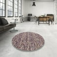 thumbnail image 4 of Ahgly Company Machine Washable Indoor Rectangle Contemporary Rosy-Finch Purple Area Rugs, 7' x 9', 4 of 7