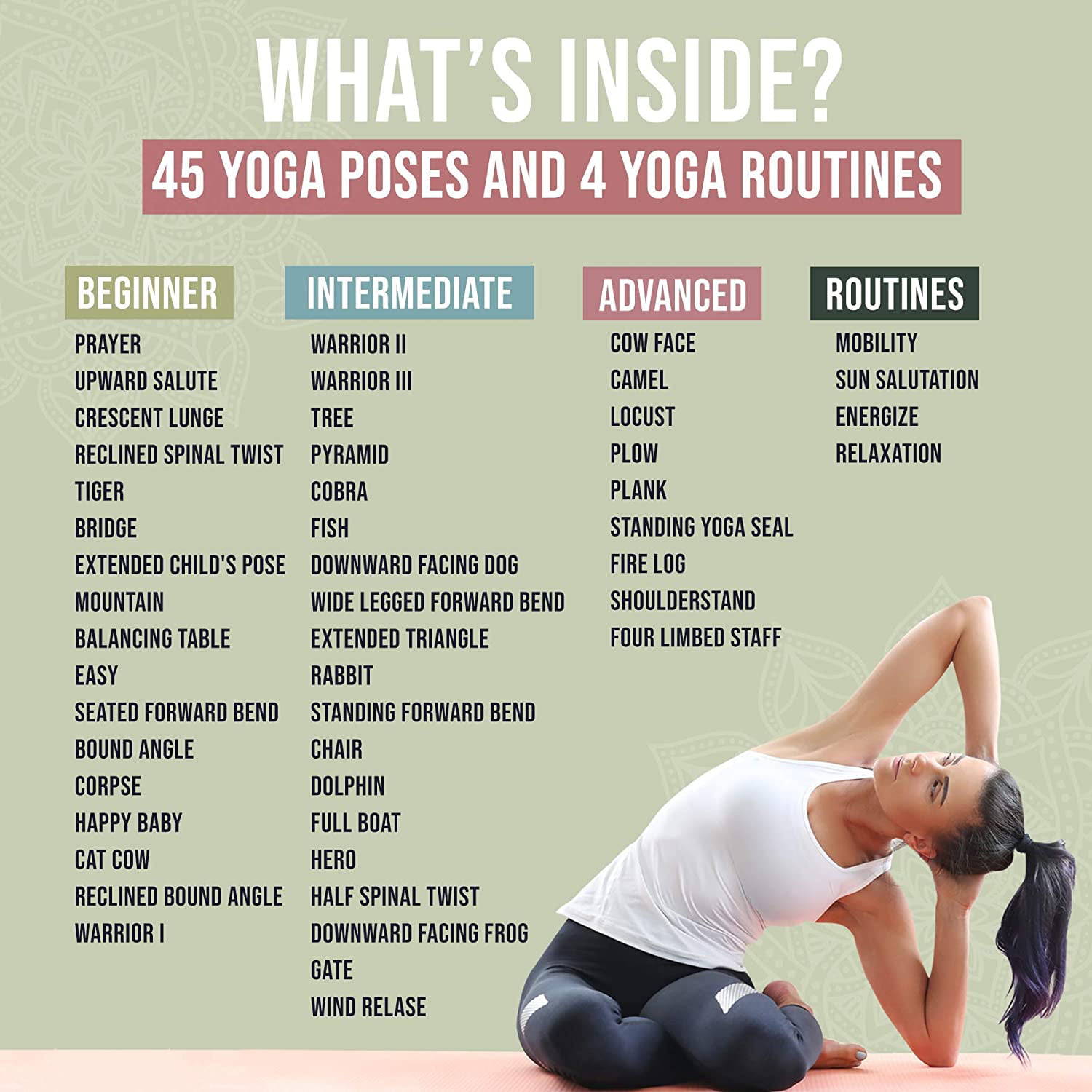 Yoga Asana Flash Cards | books on yoga poses | printed/digital yoga book