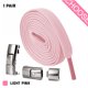 thumbnail image 1 of Press Lock Cordones sin ataduras Cordones elásticos Sneaker 8MM Ensanchado Plano Sin cordones Cordones de zapatos Niños Adultos Cordones Zapatos AccesorioEstados Unidos Gao Jinjia LED, 1 of 2