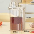 thumbnail image 5 of Transparent airtight container with spout for rice, flour, snacks, and more (2.5L), 5 of 5