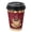 Cups with Black Dome Lid, variant on VeZee 10 Oz Disposable Heaven Poly Paper Durable Hot Cup with White Hinged Tab Lids For Hot/Cold Drink, Coffee Cups, Tea, Cocoa, Travel, Hot Chocolate, Chai, Latte & Hot Soup| 50CT