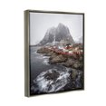 thumbnail image 4 of Stupell Industries Snowy Coastal Village Landscape Photography Gray Floater Framed Canvas Art Print Wall Art, 25 x 31, 4 of 10