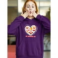 thumbnail image 2 of Valentine's Day Pets Love Hoodie Women -Image by Shutterstock, Female Large, 2 of 4