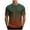 #2-Army Green, variant on Otvok Men's Sports T-Shirt Fashion Casual Gradient Print Short Sleeve Round Neck Tops