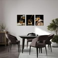 thumbnail image 4 of 3 Piece Canvas Prints Wall Art Whisky Pour into Wine Glass Brown Barrels Pictures Vintage Wine Wall Decor for Kitchen Bar Pub Home Decoration Gallery Wrap Ready to Hang 12"x16"x3 Panels, 4 of 5